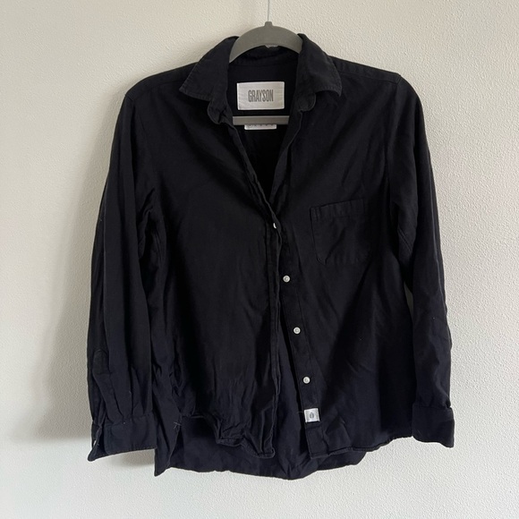Grayson Black Button Up, size XS - Picture 2 of 7